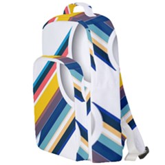 Vector Geometric Polygons And Circles Double Compartment Backpack