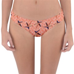 Starfish And Sea Shells Final Reversible Hipster Bikini Bottoms by Seashineswimwear