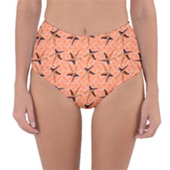 Starfish And Sea Shells Reversible High-waist Bikini Bottoms by Seashineswimwear