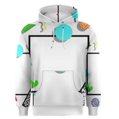 Abstract Geometric Triangle Dots Border Men s Pullover Hoodie