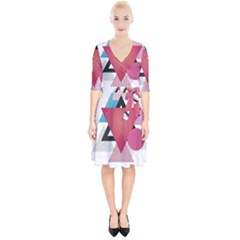 Geometric Line Patterns Wrap Up Cocktail Dress by Mariart