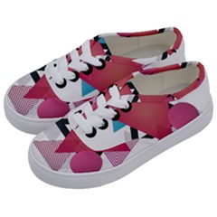 Geometric Line Patterns Kids  Classic Low Top Sneakers by Mariart