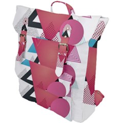 Geometric Line Patterns Buckle Up Backpack by Mariart