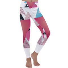 Geometric Line Patterns Kids  Lightweight Velour Classic Yoga Leggings by Mariart