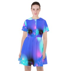 Love In Action, Pink, Purple, Blue Heartbeat Sailor Dress