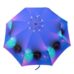 Love In Action, Pink, Purple, Blue Heartbeat Folding Umbrellas