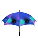 Love In Action, Pink, Purple, Blue Heartbeat Golf Umbrellas View3