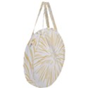 Yellow Firework Transparent Giant Round Zipper Tote View3