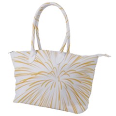 Yellow Firework Transparent Canvas Shoulder Bag