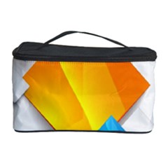 Colorful Abstract Geometric Squares Cosmetic Storage