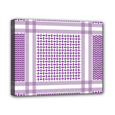 Purple Geometric Headdress Canvas 10  X 8  (stretched)