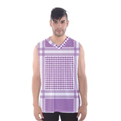 Purple Geometric Headdress Men s Basketball Tank Top