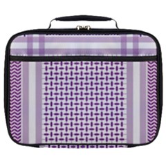 Purple Geometric Headdress Full Print Lunch Bag