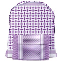 Purple Geometric Headdress Giant Full Print Backpack by Mariart