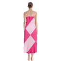 pink and white 2 Button Up Chiffon Maxi Dress View2