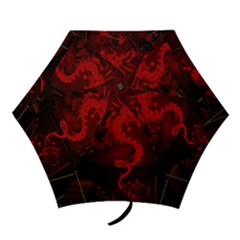 Wonderful Red Chinese Dragon Mini Folding Umbrellas by FantasyWorld7