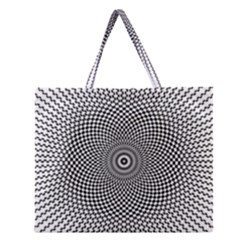 Abstract Animated Ornament Background Zipper Large Tote Bag