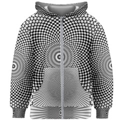 Abstract Animated Ornament Background Kids Zipper Hoodie Without Drawstring