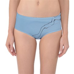 Airplane Airplanes Blue Sky Mid-waist Bikini Bottoms by Mariart