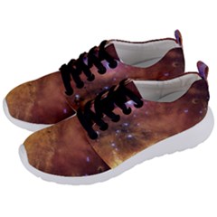 Cosmic Astronomy Sky With Stars Orange Brown And Yellow Men s Lightweight Sports Shoes by genx