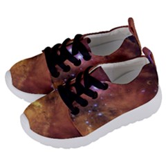 Cosmic Astronomy Sky With Stars Orange Brown And Yellow Kids  Lightweight Sports Shoes by genx