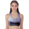 Orion Nebula pastel violet purple turquoise blue star formation Sports Bra View1