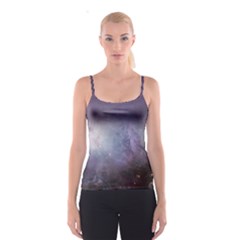 Orion Nebula Pastel Violet Purple Turquoise Blue Star Formation Spaghetti Strap Top by genx