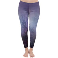 Orion Nebula Pastel Violet Purple Turquoise Blue Star Formation Classic Winter Leggings by genx