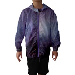 Orion Nebula Pastel Violet Purple Turquoise Blue Star Formation Hooded Windbreaker (kids)