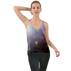 Orion Nebula Pastel Violet Purple Turquoise Blue Star Formation Chiffon Cami by genx