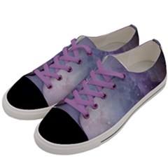 Orion Nebula Pastel Violet Purple Turquoise Blue Star Formation Women s Low Top Canvas Sneakers