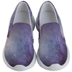 Orion Nebula Pastel Violet Purple Turquoise Blue Star Formation Kid s Lightweight Slip Ons by genx