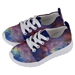 Lagoon Nebula Interstellar Cloud Pastel Pink, Turquoise And Yellow Stars Kids  Lightweight Sports Shoes