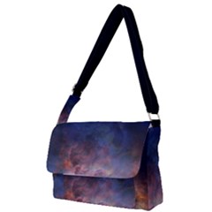 Lagoon Nebula Interstellar Cloud Pastel Pink, Turquoise And Yellow Stars Full Print Messenger Bag