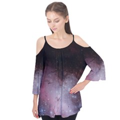 Eagle Nebula Wine Pink And Purple Pastel Stars Astronomy Flutter Tees