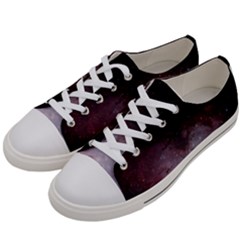 Eagle Nebula Wine Pink And Purple Pastel Stars Astronomy Women s Low Top Canvas Sneakers