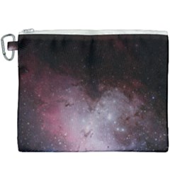 Eagle Nebula Wine Pink And Purple Pastel Stars Astronomy Canvas Cosmetic Bag (xxxl)