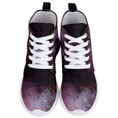 Eagle Nebula Wine Pink And Purple Pastel Stars Astronomy Women s Lightweight High Top Sneakers