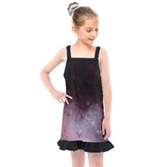 Eagle Nebula Wine Pink And Purple Pastel Stars Astronomy Kids  Overall Dress by genx