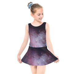 Eagle Nebula Wine Pink And Purple Pastel Stars Astronomy Kids  Skater Dress Swimsuit
