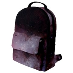 Eagle Nebula Wine Pink And Purple Pastel Stars Astronomy Flap Pocket Backpack (small)