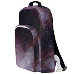 Eagle Nebula Wine Pink And Purple Pastel Stars Astronomy Double Compartment Backpack by genx