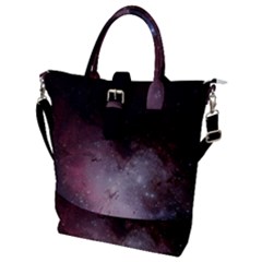 Eagle Nebula Wine Pink And Purple Pastel Stars Astronomy Buckle Top Tote Bag