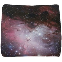 Eagle Nebula Wine Pink And Purple Pastel Stars Astronomy Seat Cushion by genx