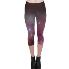 Christmas Tree Cluster Red Stars Nebula Constellation Astronomy Capri Leggings 