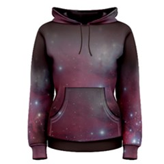 Christmas Tree Cluster Red Stars Nebula Constellation Astronomy Women s Pullover Hoodie