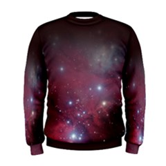 Christmas Tree Cluster Red Stars Nebula Constellation Astronomy Men s Sweatshirt