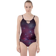 Christmas Tree Cluster Red Stars Nebula Constellation Astronomy Cut Out Top Tankini Set by genx