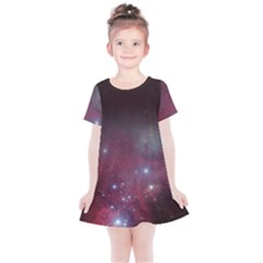 Christmas Tree Cluster Red Stars Nebula Constellation Astronomy Kids  Simple Cotton Dress by genx