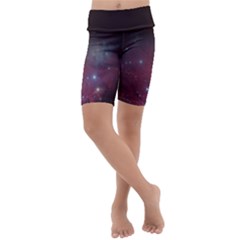 Christmas Tree Cluster Red Stars Nebula Constellation Astronomy Kids  Lightweight Velour Cropped Yoga Leggings